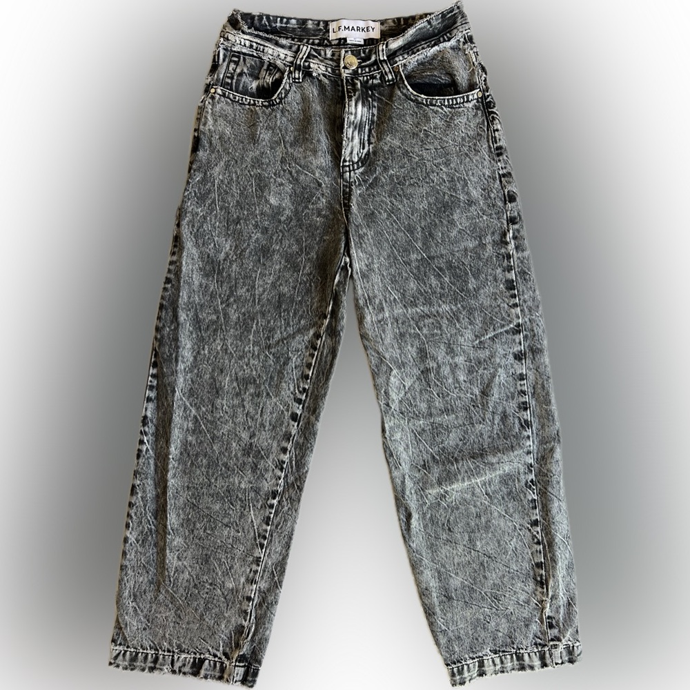 L.F.Markey Big Boy Jeans - Black Acid Wash - Size 26